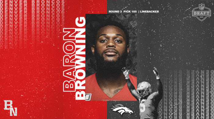 Baron Browning NFL Draft Card